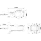 Armlampa kort 1009LR (2-Pack)